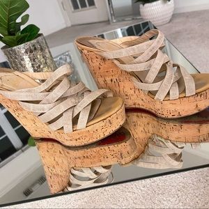 Christian Louboutin Platform Wedge Espadrilles